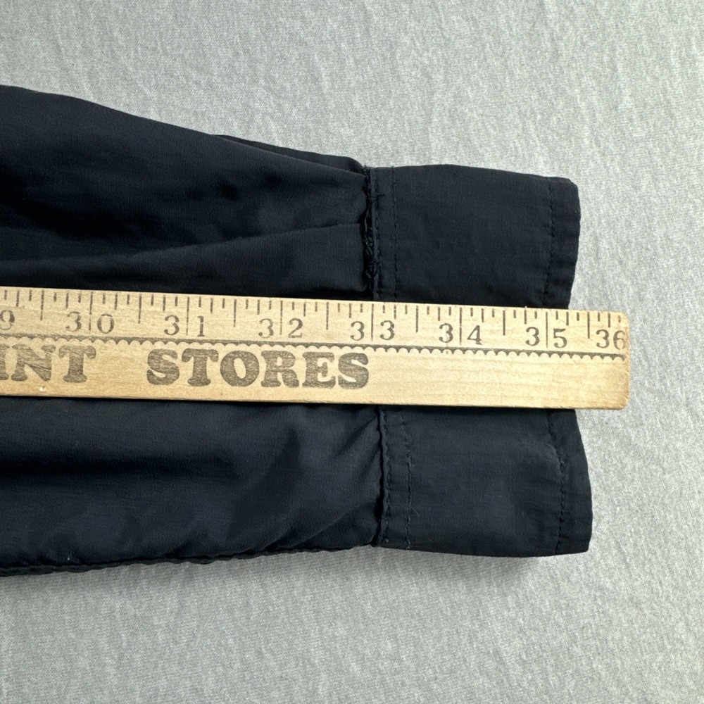Magellan Fish Gear Vented Shirt Mens L Black Long Sleeve Button Up Performance - Picture 4 of 6